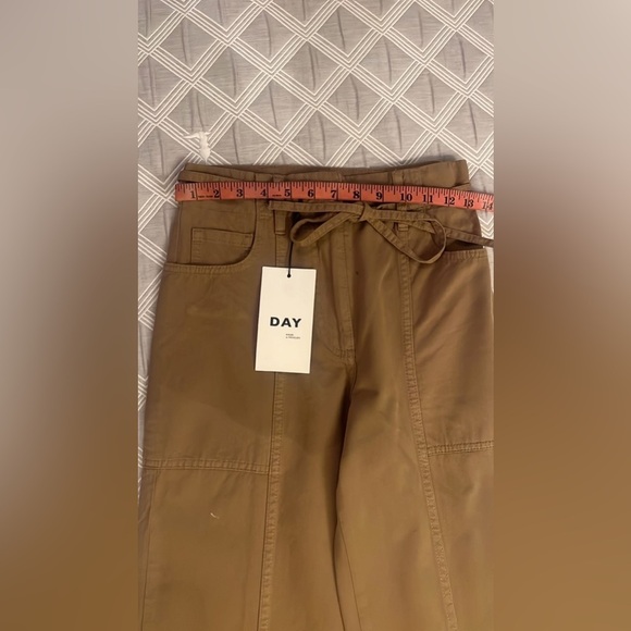 NWT Day Birger Et Mikkelsen Brown Wide-Leg Pants Size 32 - Picture 7 of 13